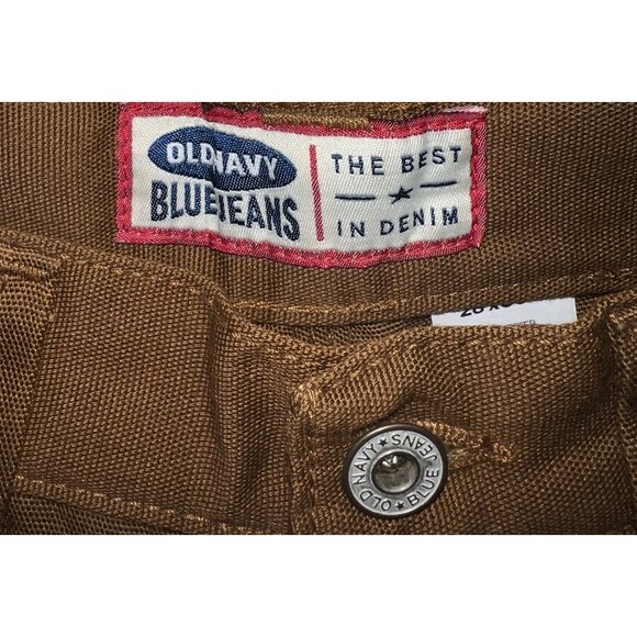 Old Navy Blue Jeans Mens 28W Brown Denim Work Pants - Picture 3 of 3